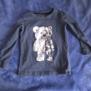Sz 5 / 6 The New Brand Boys Long Sleeved Robot Teddy Bear Top
